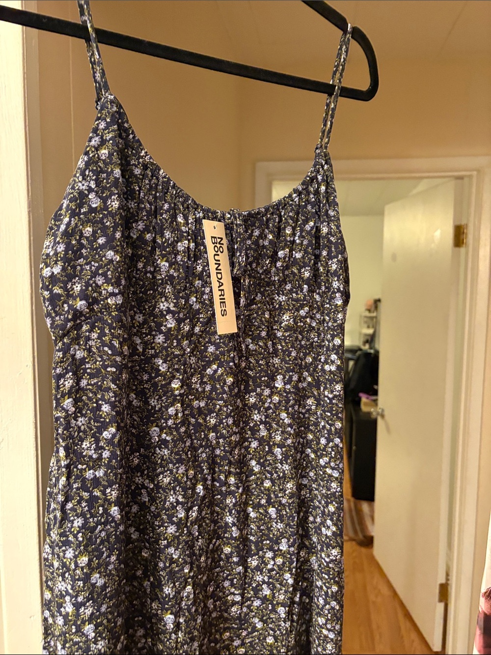 No Boundaries Black Floral Midi Dress - Picture 4 of 6